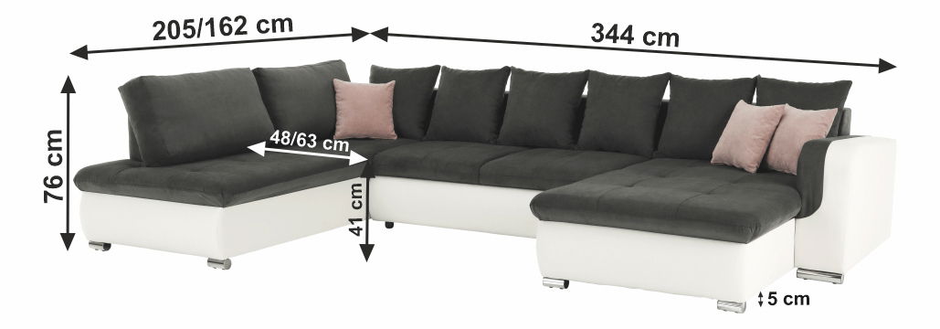 Rohová sedací souprava U Kirun (L)