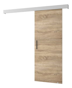 Posuvné dveře 90 cm Sharlene I (dub sonoma + bílá matná + černá)