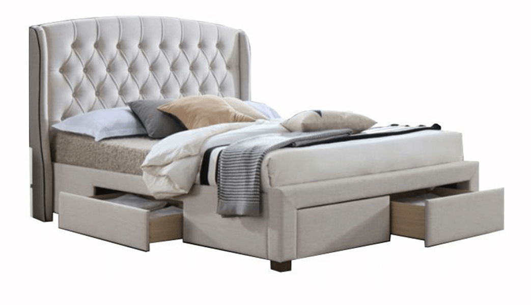 Manželská postel 160 cm Akana (s roštem a úl. prostorem)