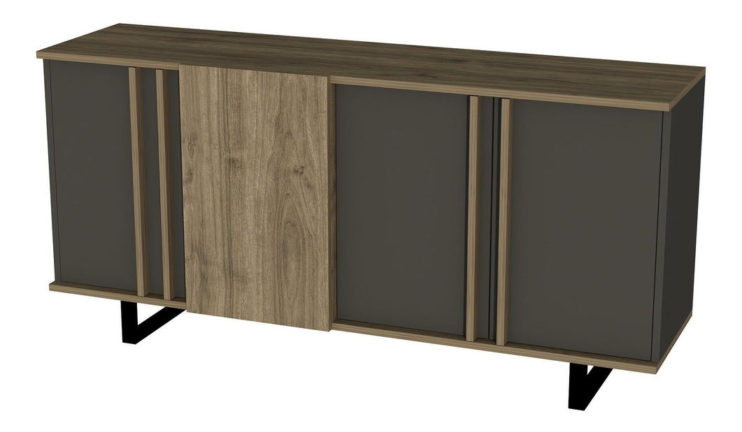 Konzolový stolek Notatu (ořech + antracit)