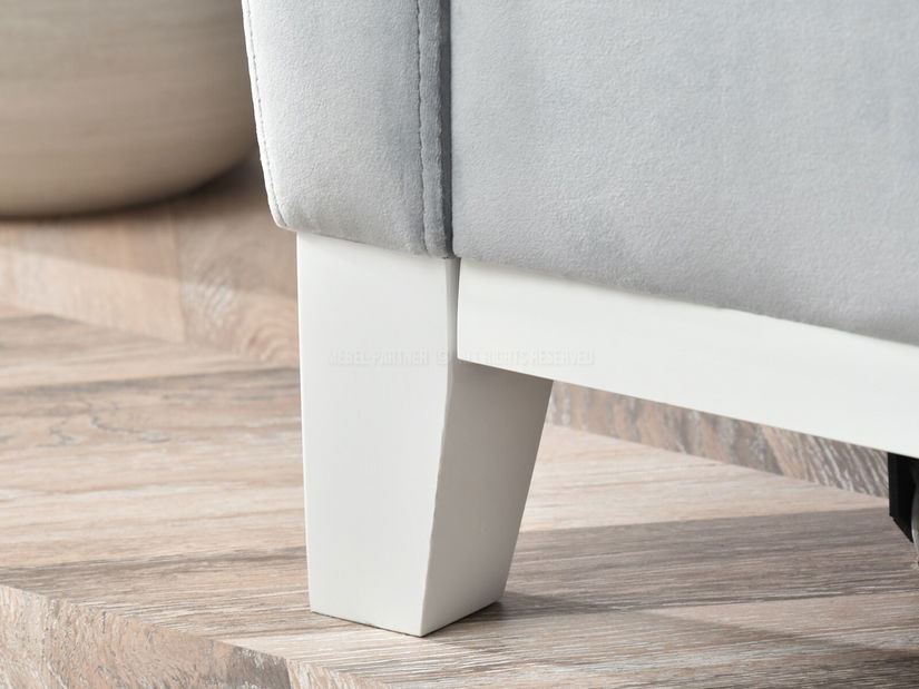 Rohová sedačka Biblioteca (šedá + bílá)