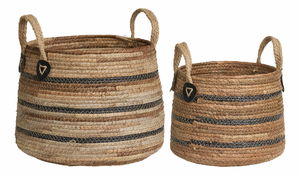 Set 2 ks košíků Eurelia (přírodní)