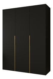 Šatní skříň 150 cm Alice 1 (černá + zlatá)