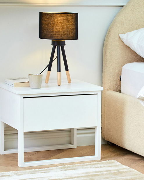 Stolní lampa TARON (PC látka) (černá)