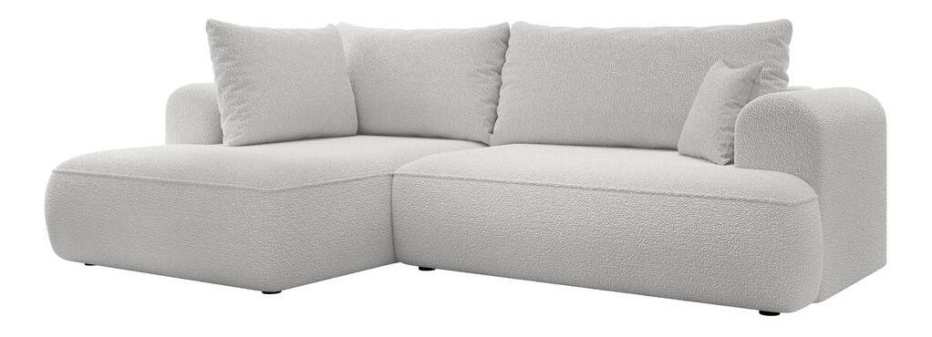 Rohová sedací souprava Olivo II (L) (světle šedá + černá)