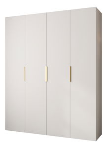 Šatní skříň 200 cm Carmela 50-4 (bílá + zlatá)
