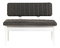Lavice Vlasta 3 (bílá + antracit) (s úl. prostorem)