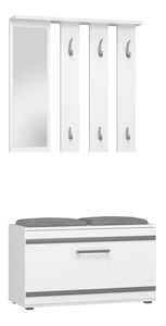 Předsíňová sestava Oasis 1 (bílá) (se zrcadlem)