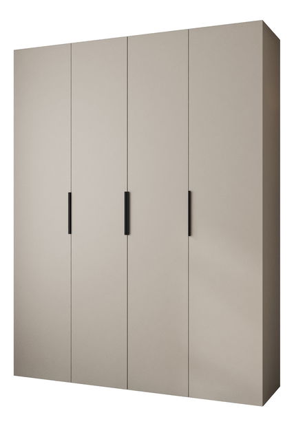 Šatní skříň 190 cm Carmela 40-4 (kašmír + černá)