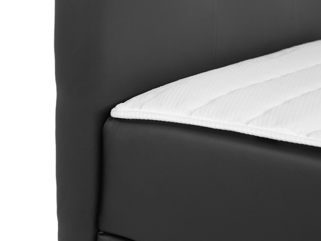 Boxspring postel 160 cm Cinara (ekokůže soft 011 (černá)