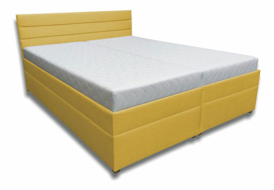 Manželská postel 180 cm Zulma (hnědá) (s roštem, pružinovou matrací a úl. prostorem)