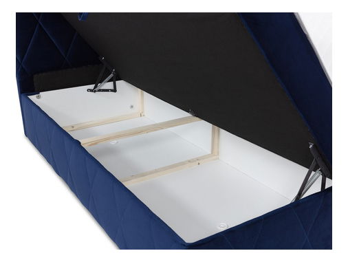 Manželská postel 160 cm Tebsano (světle šedá) (s roštem a matrací) (s úl. prostorem)