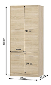 Šatní skříň Thornham 4D