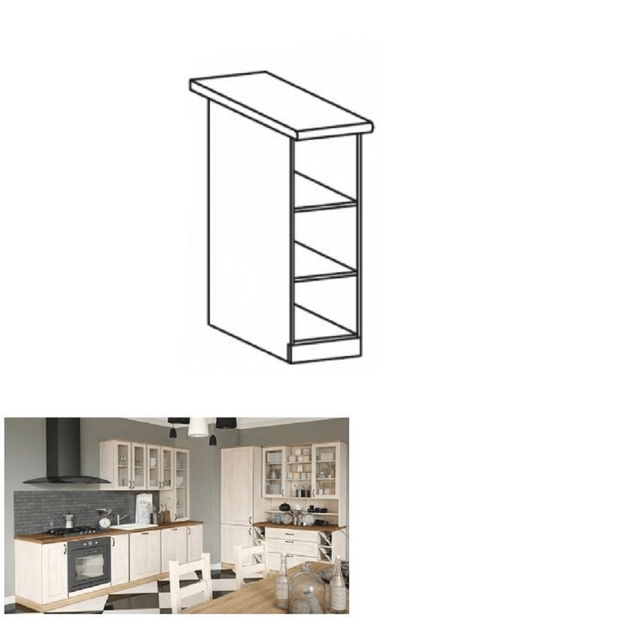 Dolní kuchyňský regál Regnar D20P