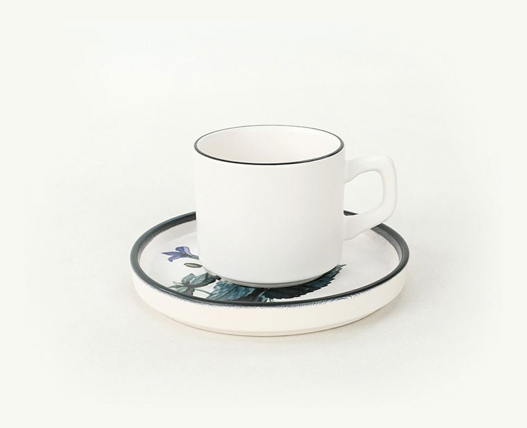 Kávová souprava (12 ks.) Spark (bílá + zelená + fialová + černá)