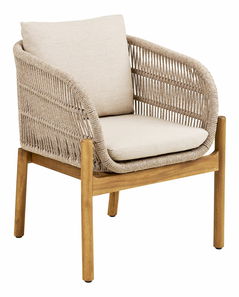 Zahradní židle Taleria 1 (hnědá + béžová)