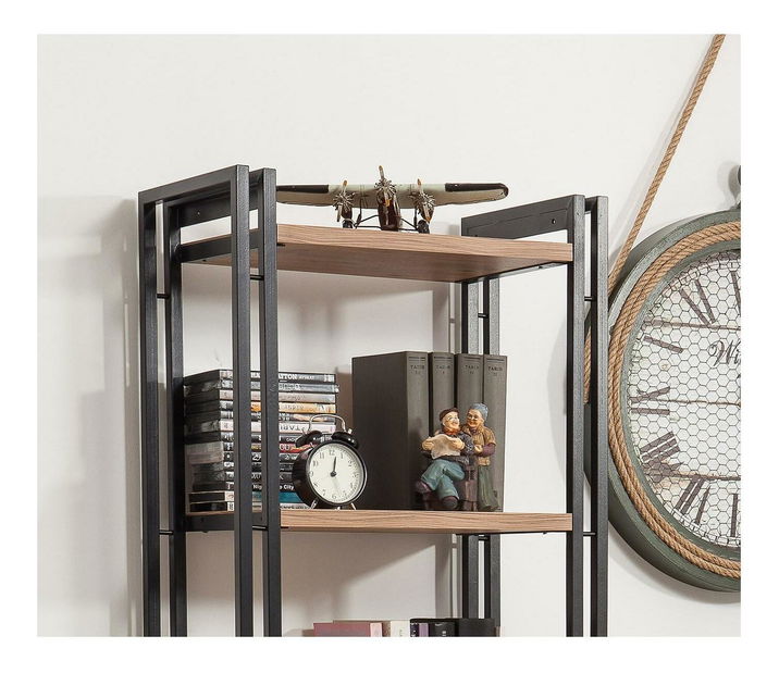 Souprava nábytku do obývacího pokoje Cosmoletta (borovice atlantická + černá)