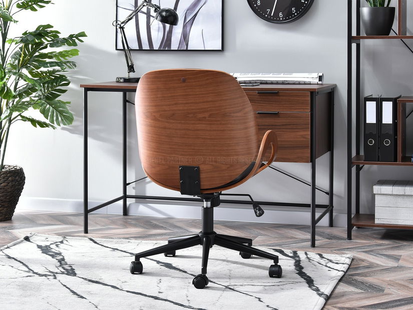 Křeslo Ginny (ořech tmavý + černá)