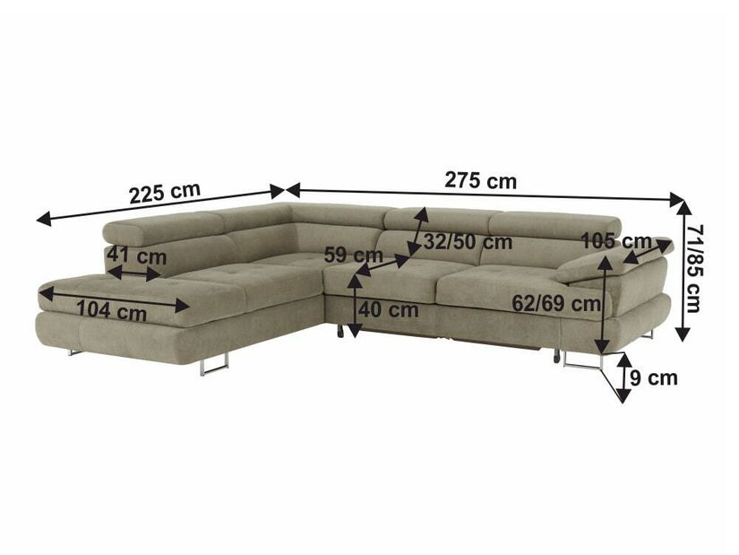 Sedací souprava s úložným prostorem Bolton (soro 13) (L) 