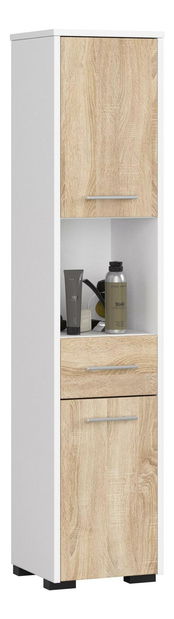 Koupelnová skříňka Farid TYP3 (bílá + dub sonoma)