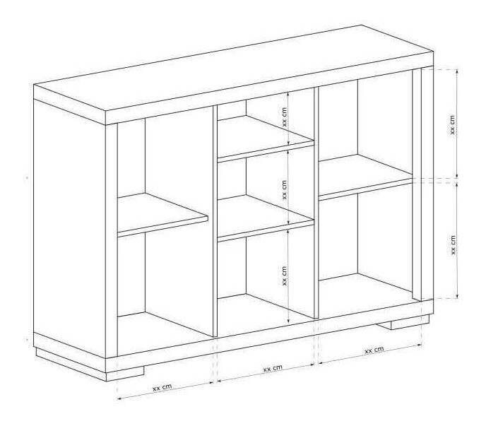 Komoda Vega 06 (dub santana tmavý)
