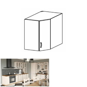 Horní kuchyňská skříňka, rohová Regnar G60N