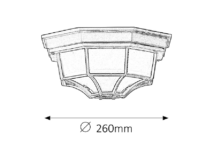 Venkovní svítidlo Milano 8346 (černá)