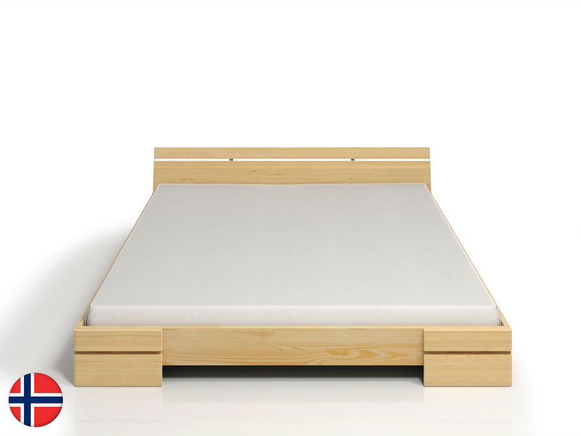 Manželská postel 140 cm Naturlig Bavergen (borovice) (s roštem)