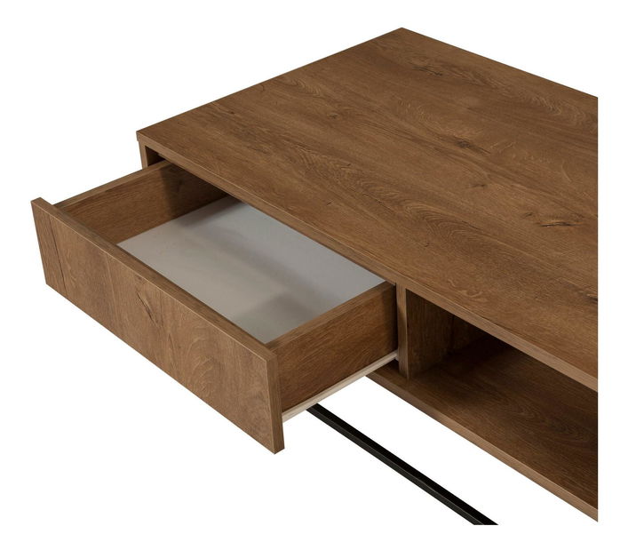 Sada nábytku do obývacího pokoje Laxi 19 (ořech + černá)