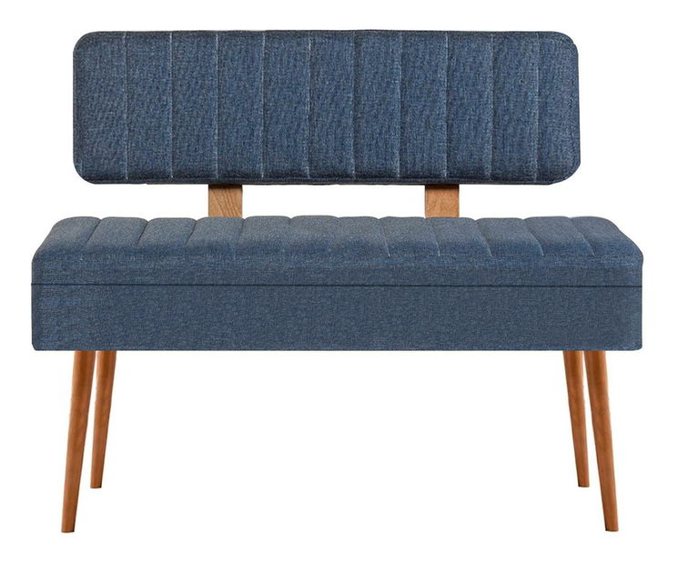 Lavice Vlasta 2 (borovice atlantická + tmavě modrá) (s úl. prostorem)