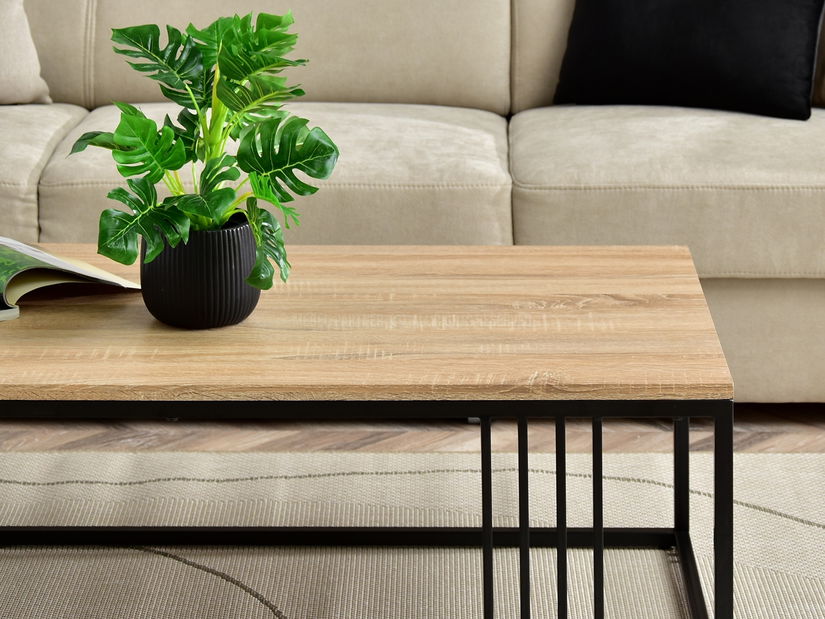 Konferenční stolek Madeleine Xl (sonoma + černá)