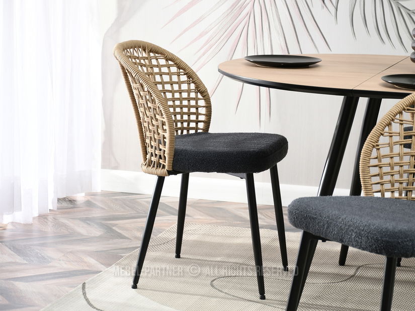 Židle Moen (písková + černá)