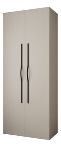 Šatní skříň 100 cm Carmela 50-2 (kašmír + černá)