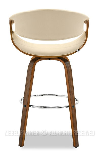 Židle Bjorn H (krémová + ořech)