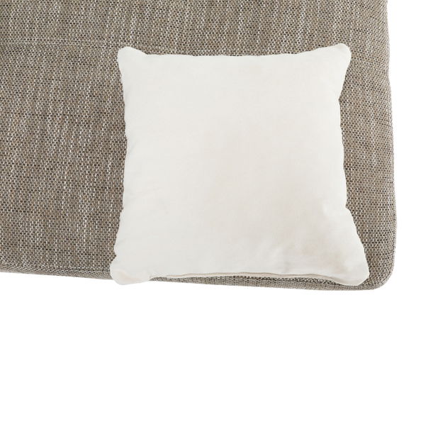 Rohová sedací souprava Olubria (krémová + hnědá) (P)