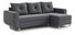  Rohová sedací souprava Eugenie (P) (tmavě šedá)