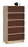 Komoda Kalista V (dub sonoma + wenge)