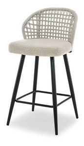 Barová židle Moan (béžová + černá)