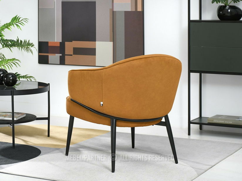 Křeslo Alfredo (med + černá)