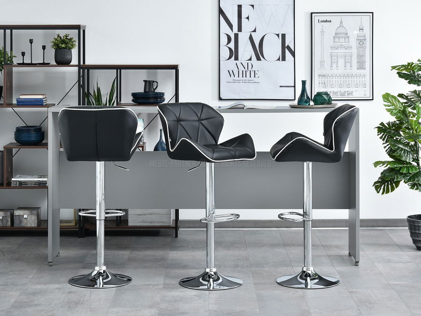 Židle Huhu (černá + chromová)