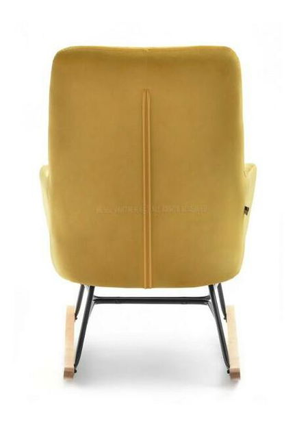 Křeslo Florida (hořčičná + buk černý)