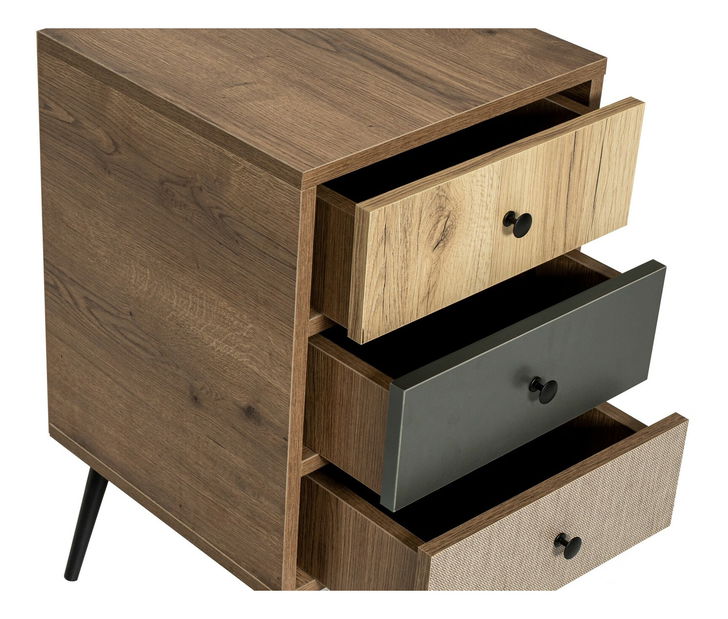 Noční stolek Flint (dřevo hitit)
