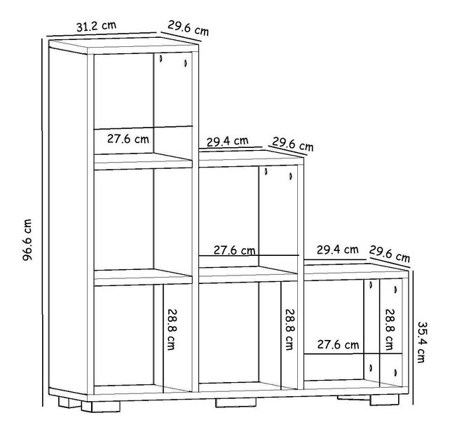 Regál Sumulo (dub safírový)