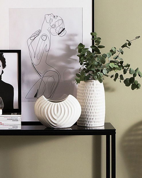 Váza LAVENA 25 cm (sklolaminát) (bílá)