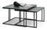 Set 2 konferenčních stolků Destapamos (grafitová + černá)