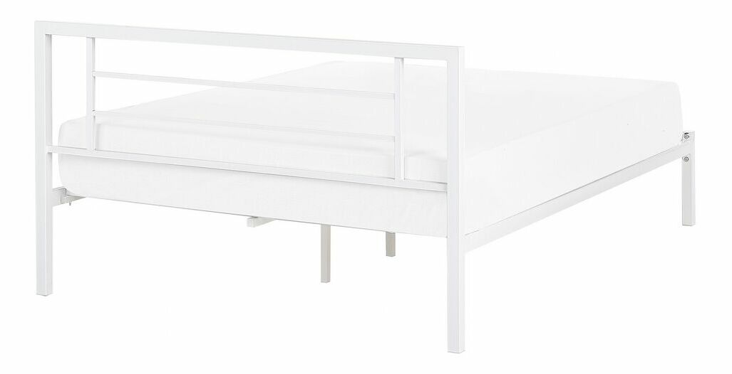 Manželská postel 140 cm Cush (bílá) (s roštem)