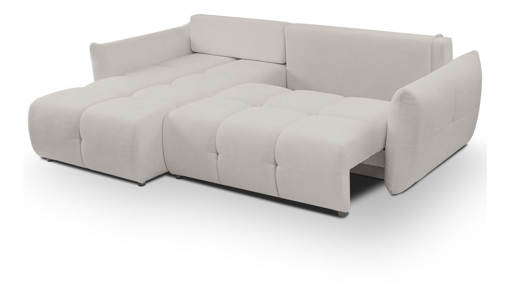 Rohová sedací souprava Basical (světle šedá) (L)