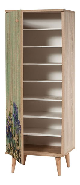 Předsíň Feliz 727 (dub sonoma + zelená)