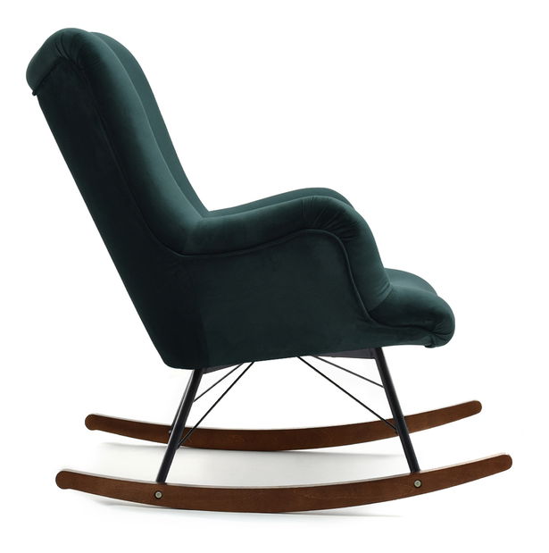 Relaxační křeslo Laurentino (zelená + černá)