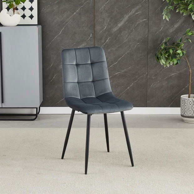 Jídelní židle Cereria (tmavě šedá)